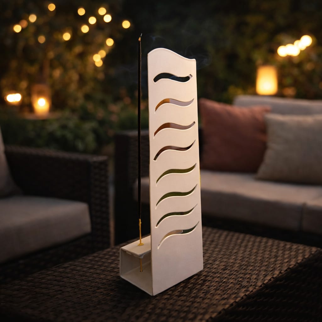 Portasmartphone in metallo bianco