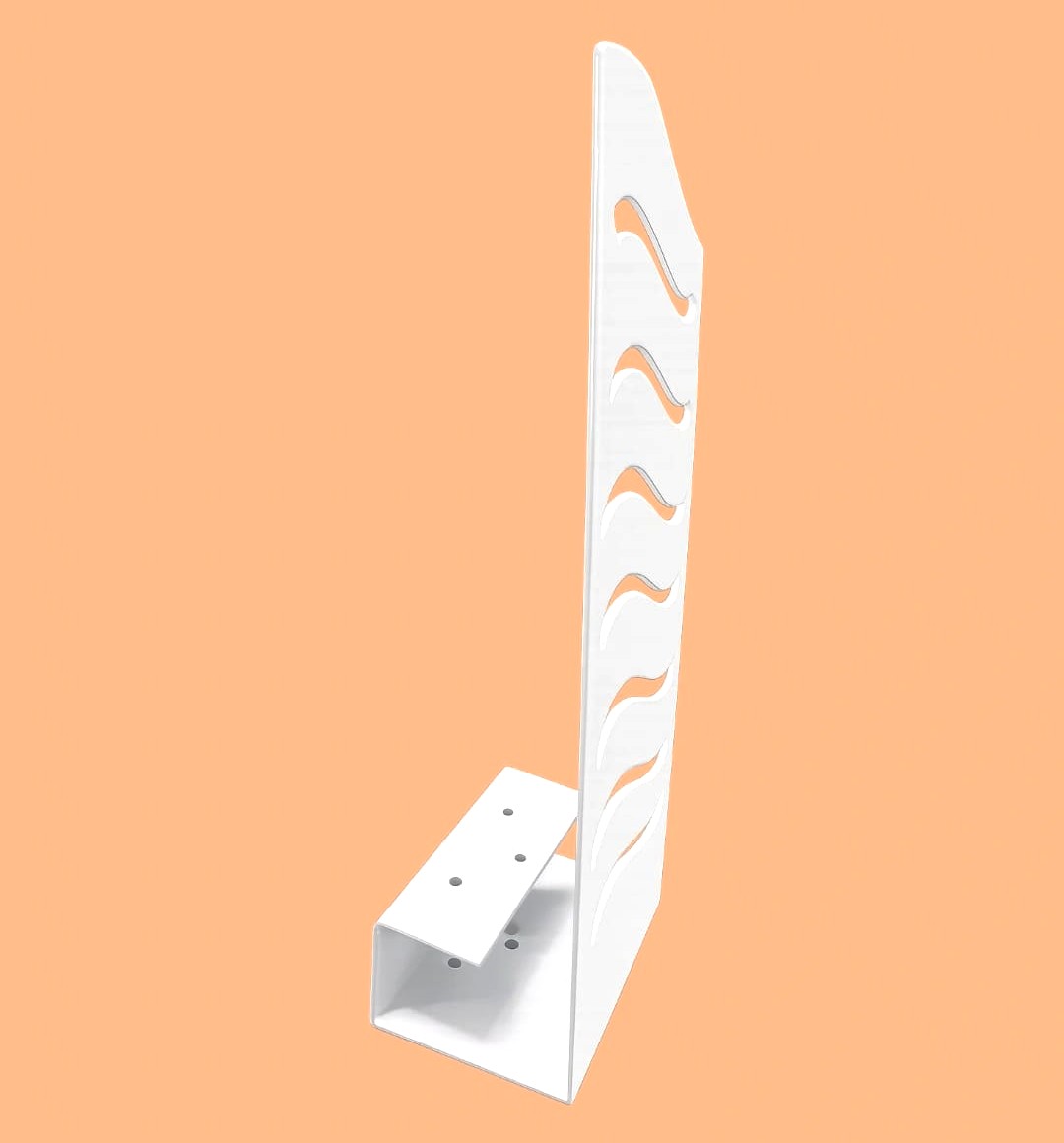 Portasmartphone in metallo bianco